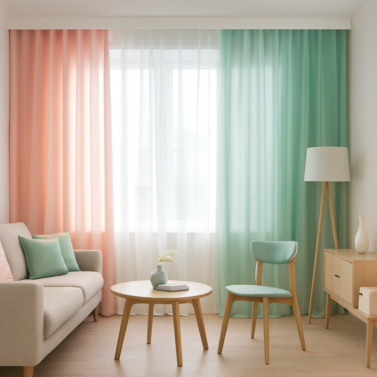 11 Curtain Trends to Enhance Your Living Room Décor۔