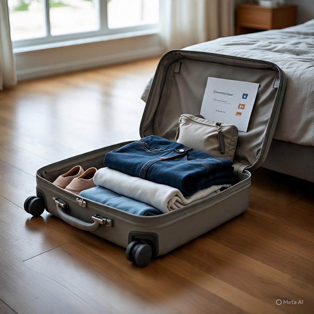 Smart packing essentials prepared according to a smart and meaningful traveling guide