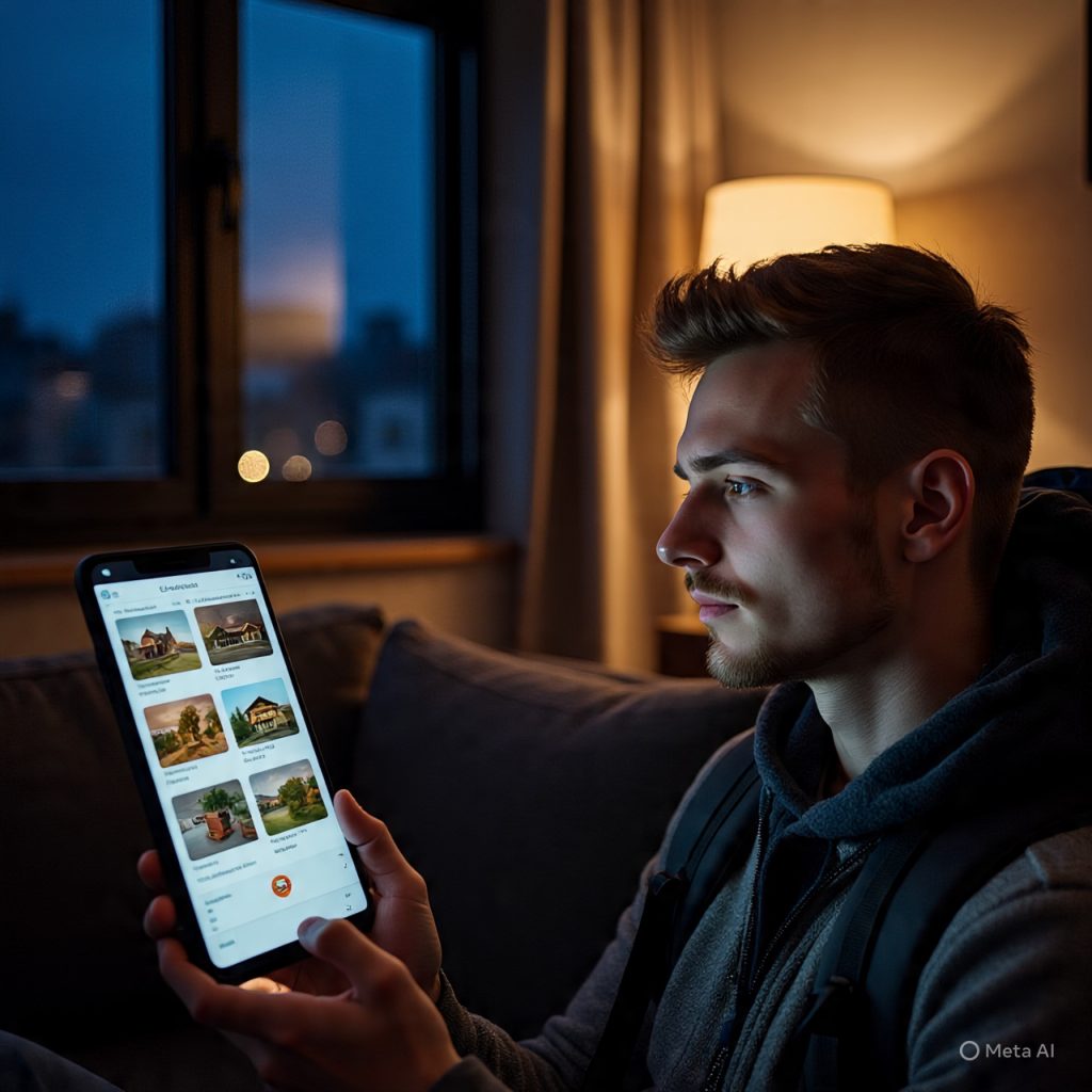 Traveler selecting comfortable accommodation using a smart and meaningful traveling guide