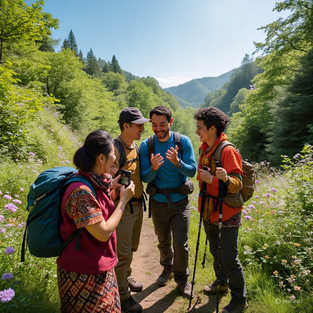 Traveler embracing new experiences to make the most of their journey, guided by the traveling complete guide