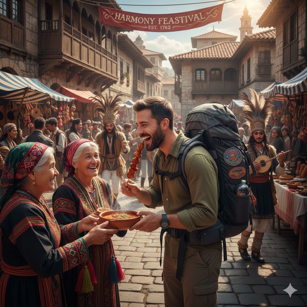 Traveler exploring local culture to enhance their traveling experience as recommended in this traveling complete guide