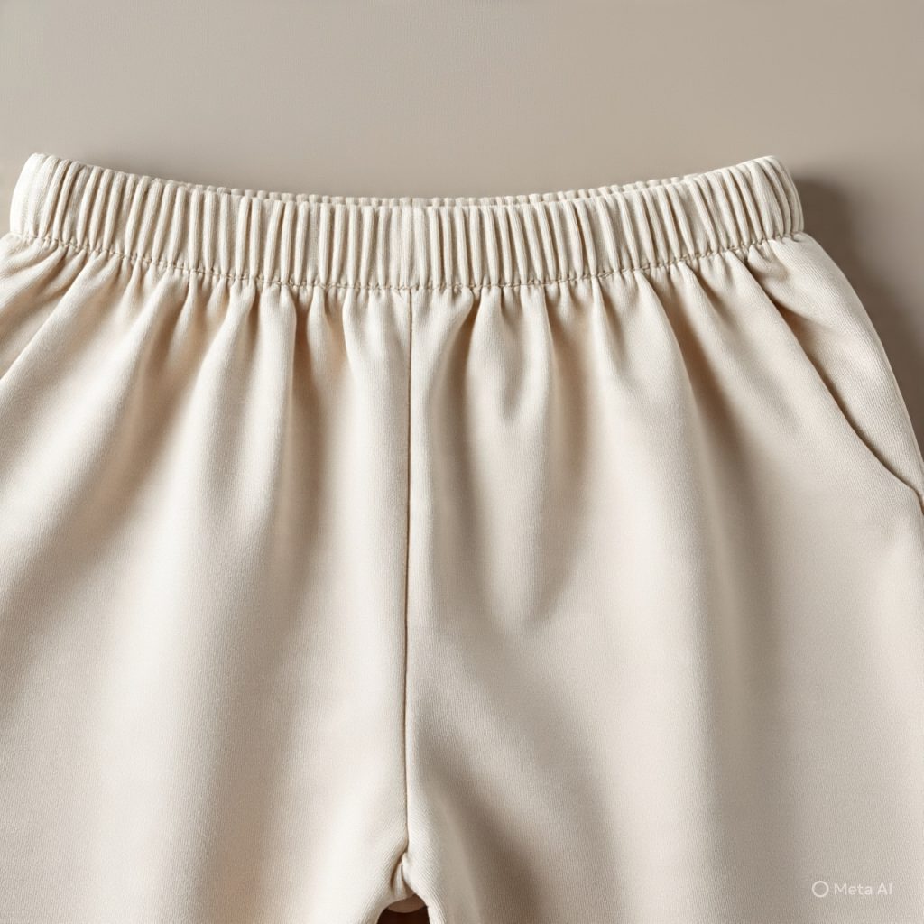 Close-up of safe stitching and soft fabric details highlighted in the Complete Guide to Kids’ Stitched Outfits for child safety