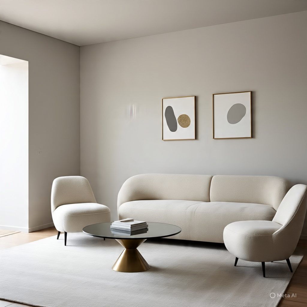 Minimalist luxury home décor defined by clean lines, intentional space, and premium materials