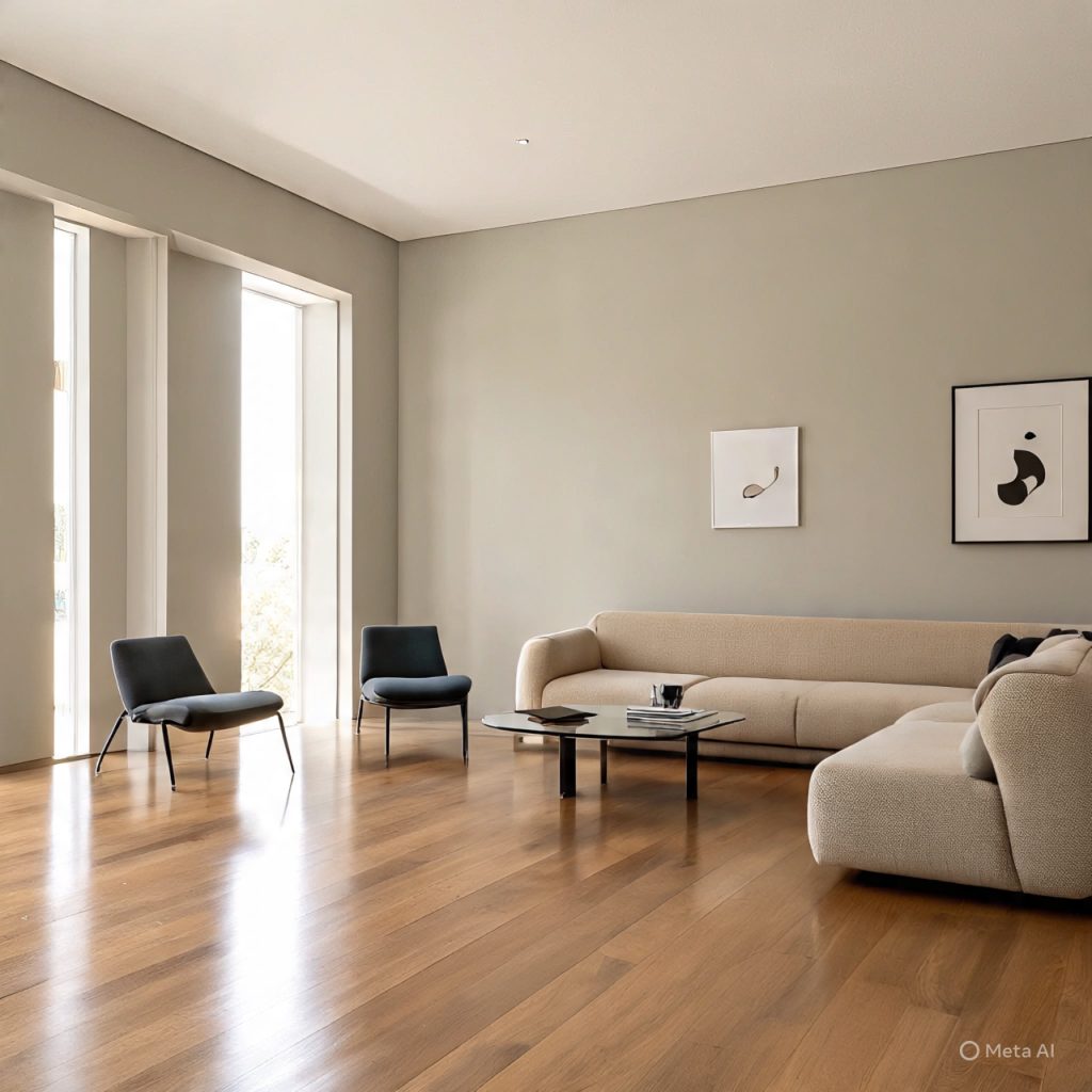 Elegant luxury minimalist living room ideas with neutral palette