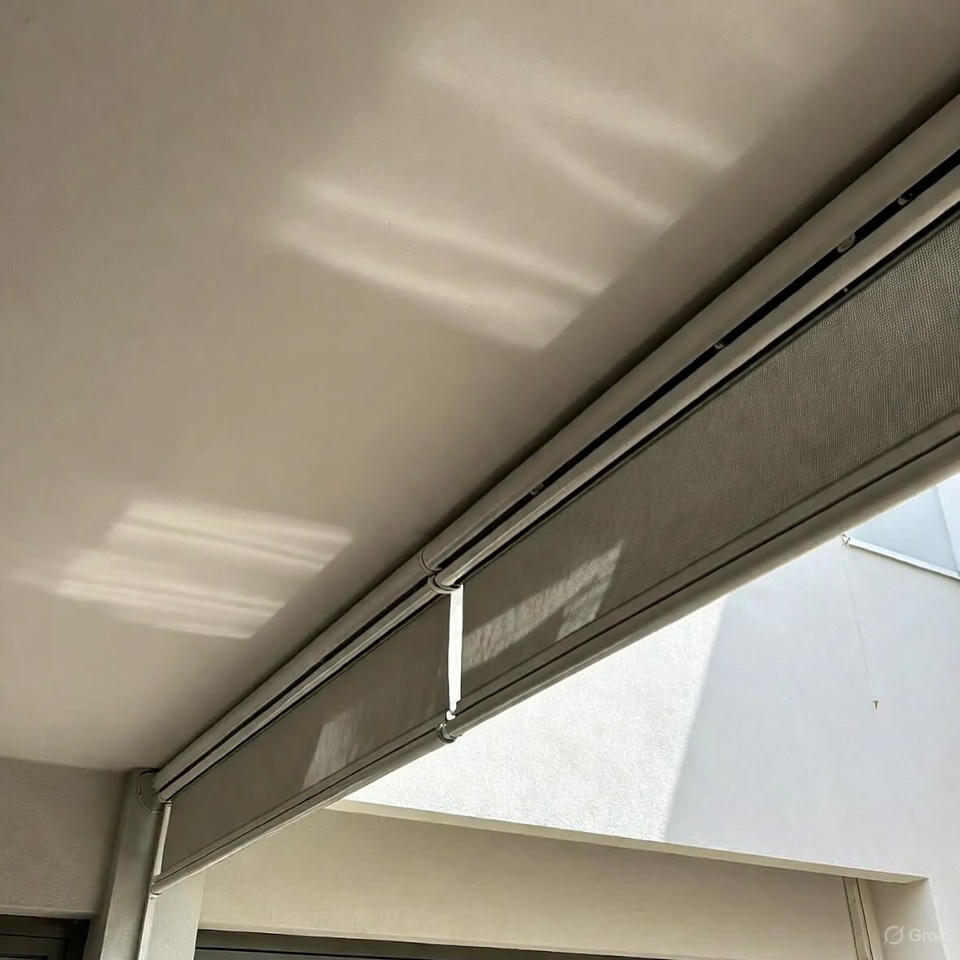Balcony shade system for sun protection