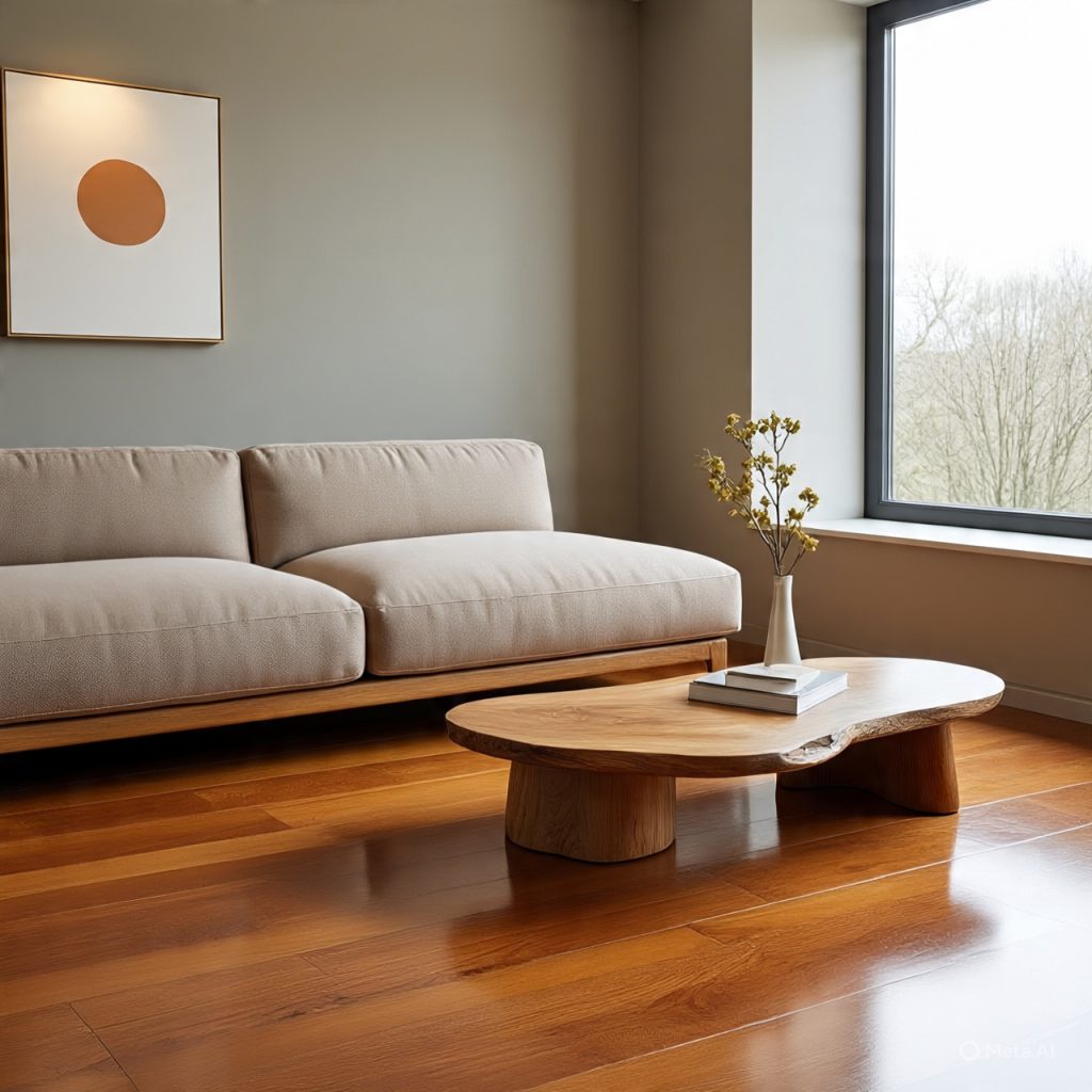 Soft lighting with minimalist living room furniture