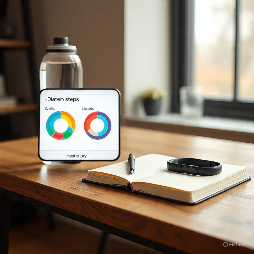 Health transformation habits include tracking progress for motivation and long-term success