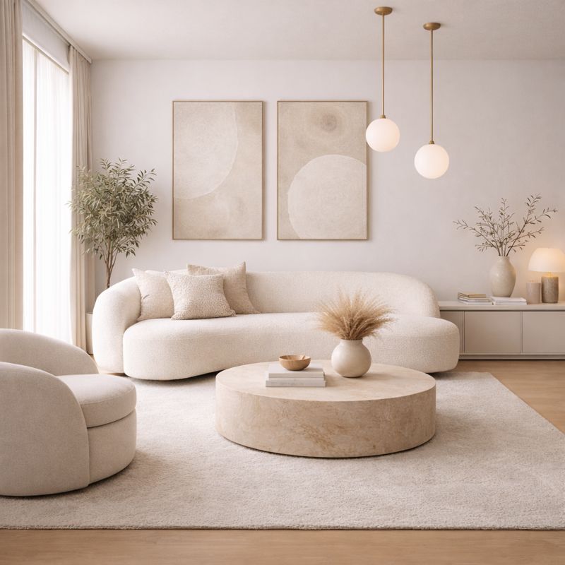 Minimalist luxury home décor creating timeless elegance