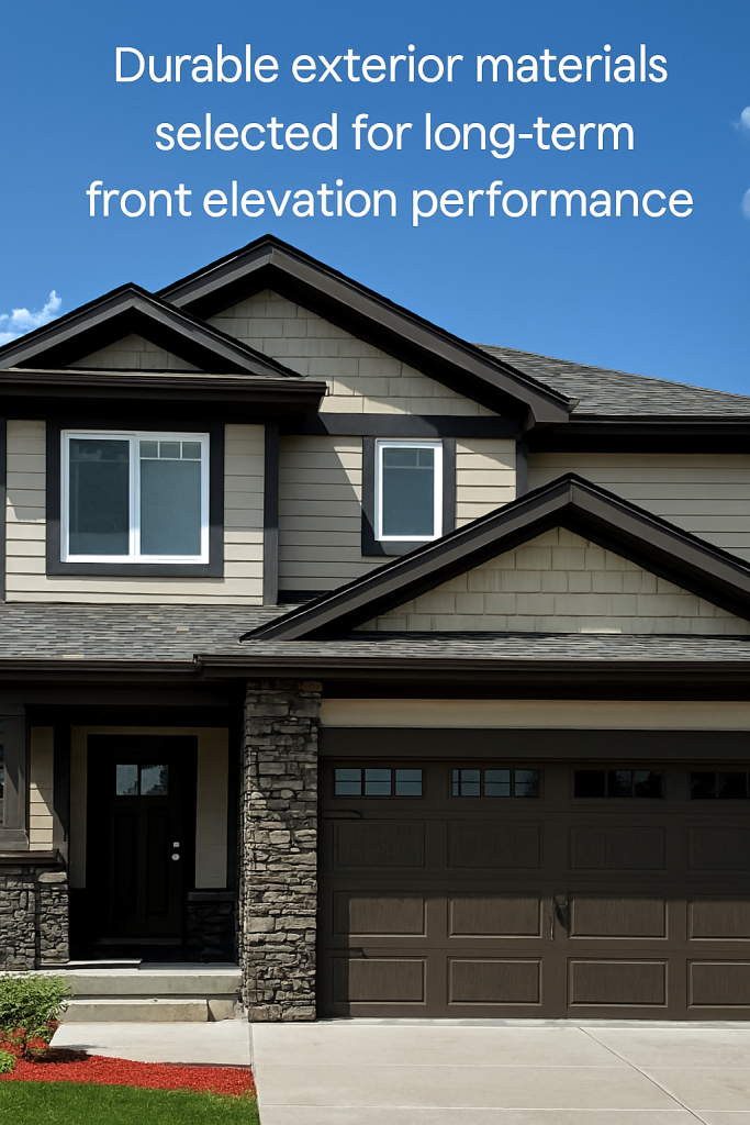 Damaged exterior facade showing early wear due to poor material selection and lack of weather-resistant planning
