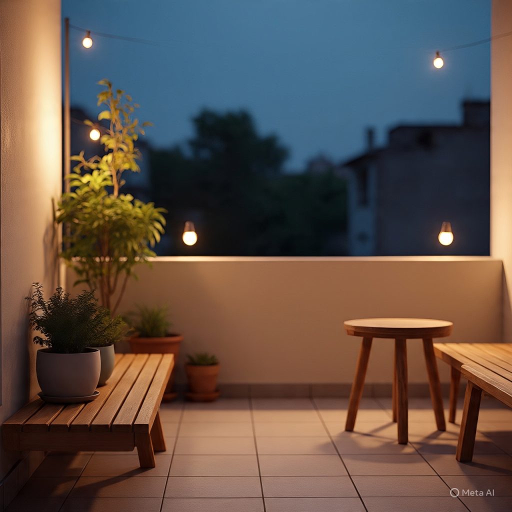 Modern terrace outdoor seating