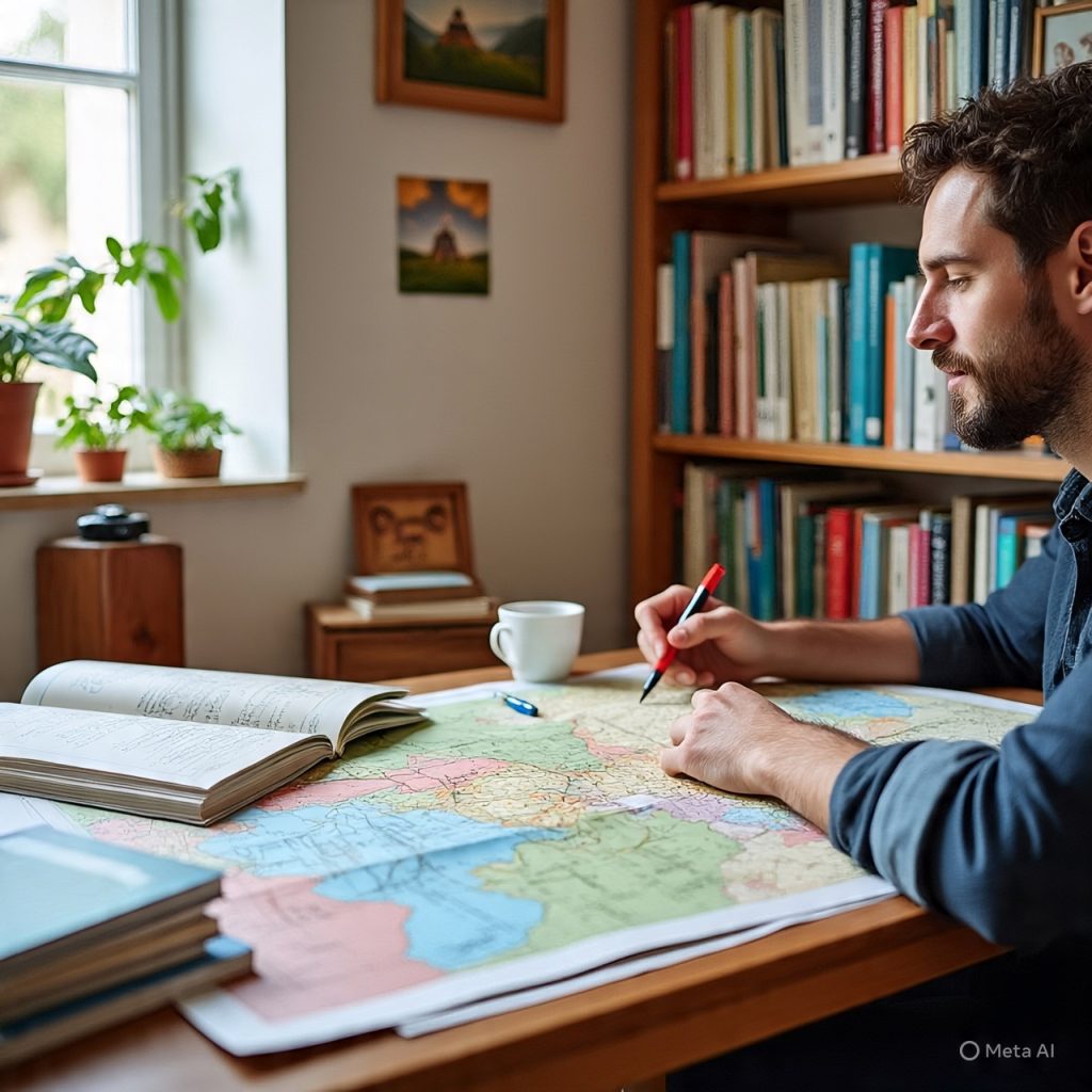 Traveler choosing destinations that support learning and cultural travel experiences