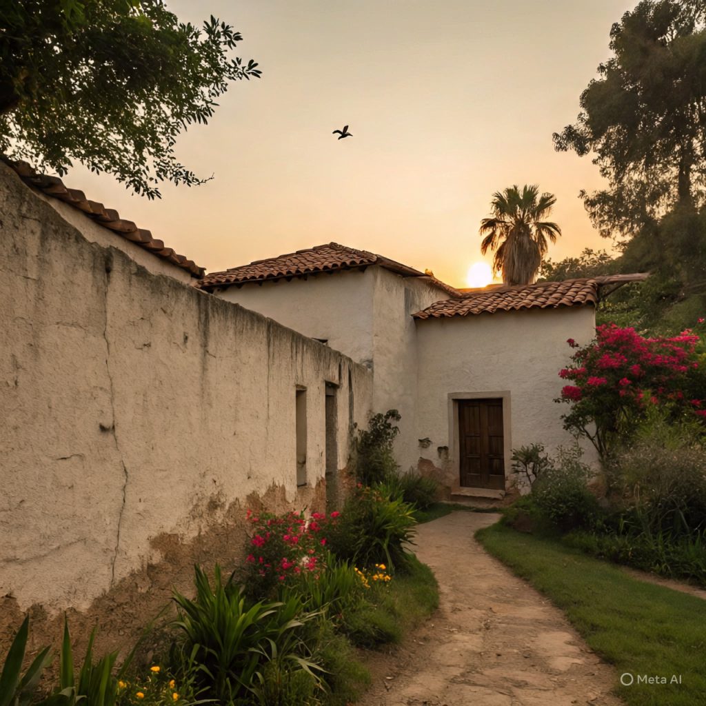 Bold-textured Mexican Ranch Houses in countryside settings