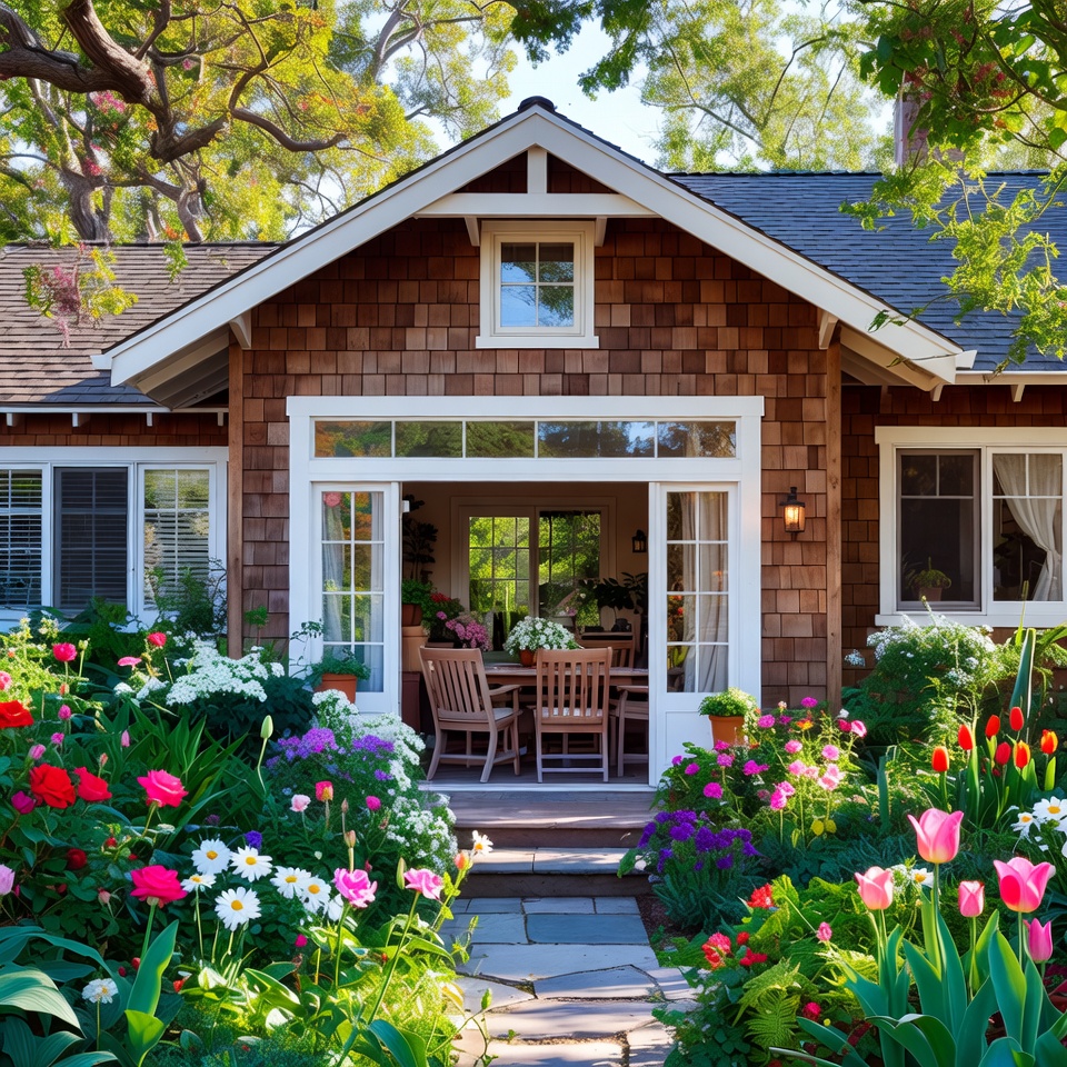 Countryside home connected to landscape and outdoor living