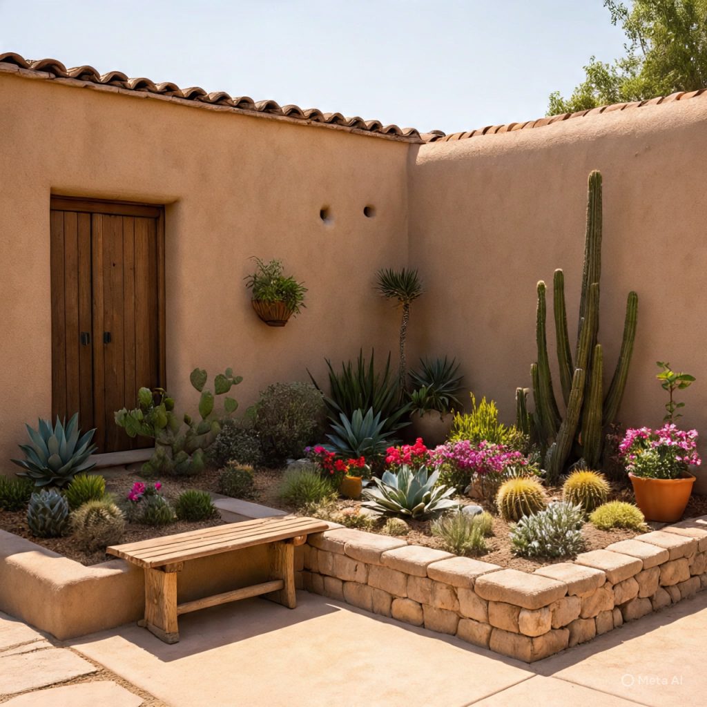 Low-maintenance Terrace Garden layout