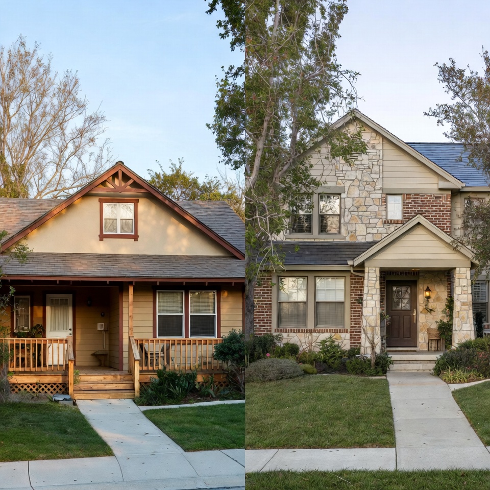 American Countryside Ranch Houses demonstrating budget-friendly and premium material options for rural homes