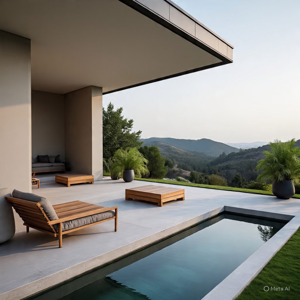 Residential outdoor design timeless layout