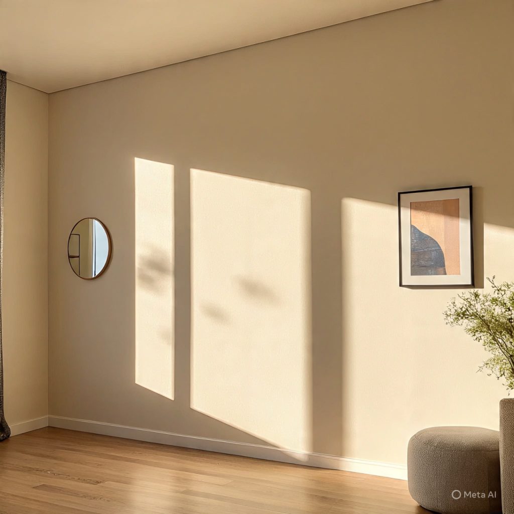 Wall Décor Planning aligned with natural light to enhance room balance