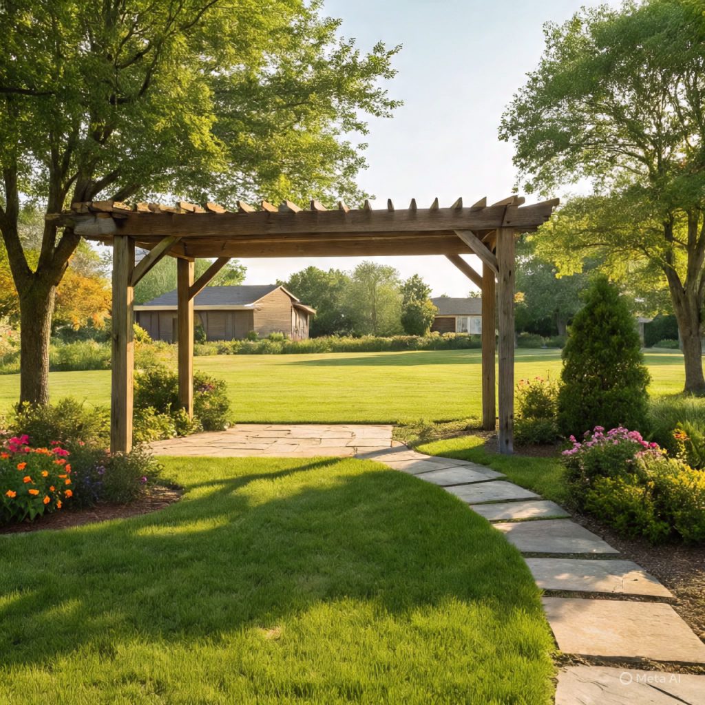 Zoning of residential outdoor space for comfort and flow