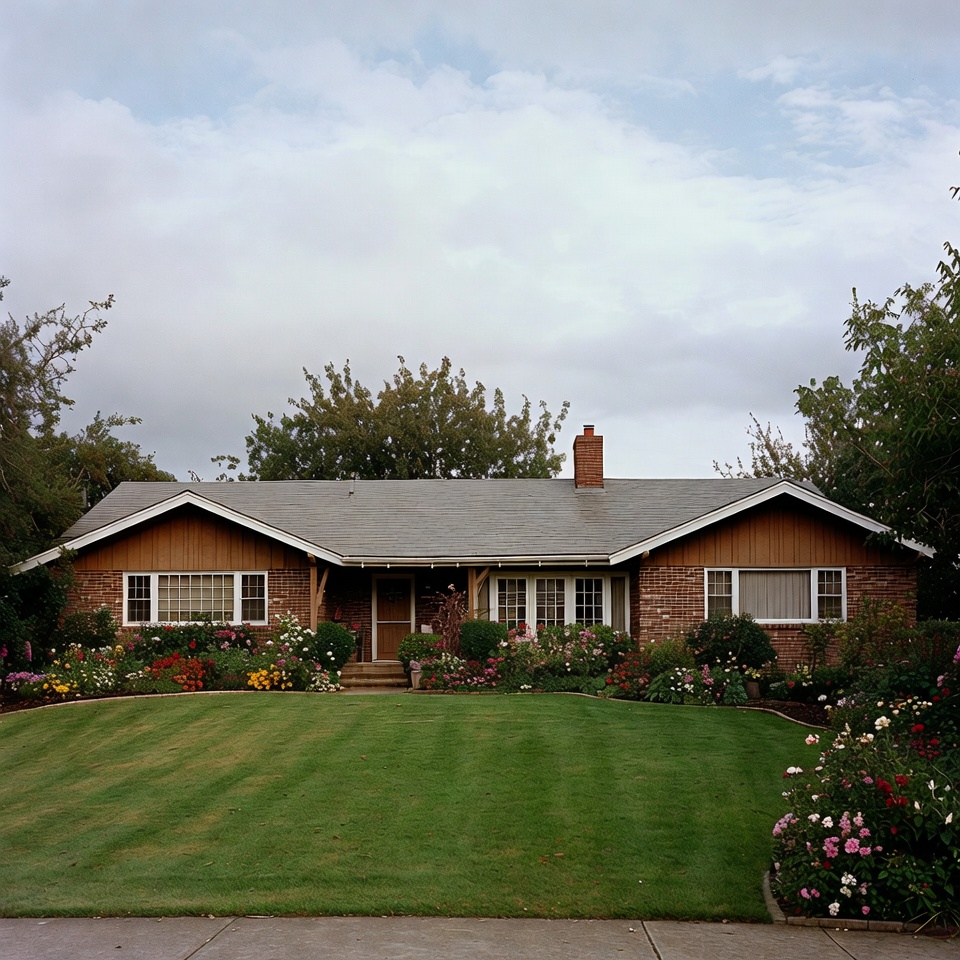 Low-profile roof design used in German countryside homes