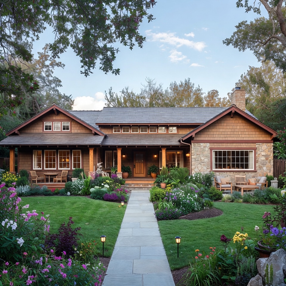 Countryside ranch layout designed for outdoor connection