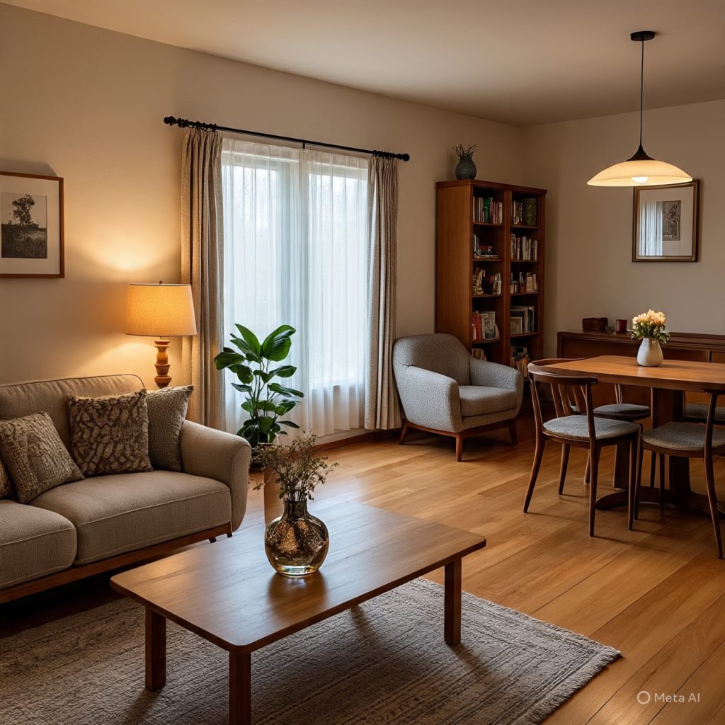 Functional zoning used in modern residential living spaces
