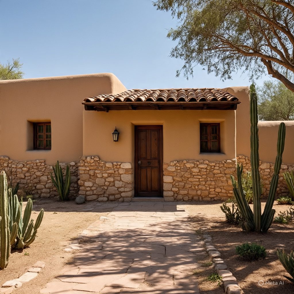 Traditional materials used in Mexican Ranch Houses