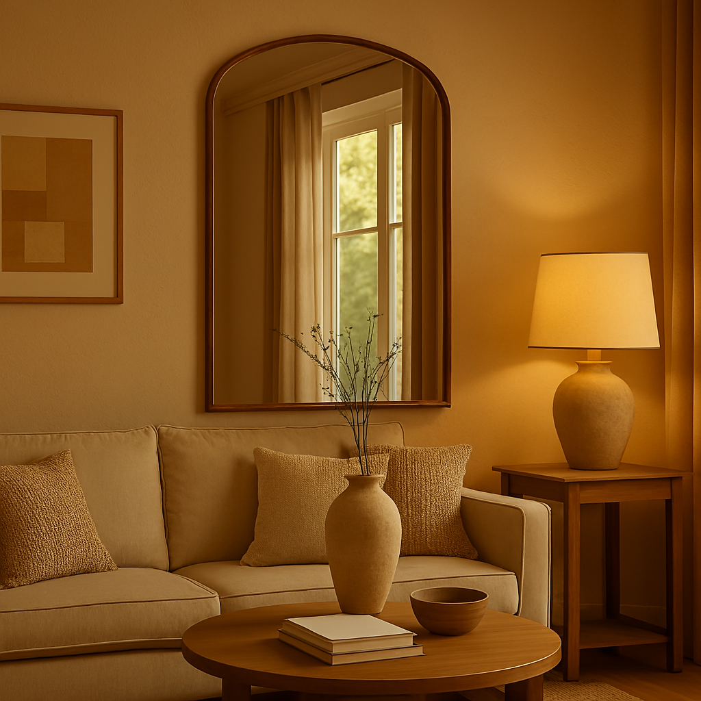 Mirror placement in interiors reflecting light through space enhancing decor tricks