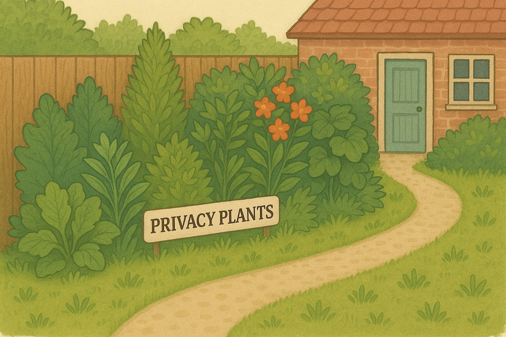 Privacy-focused garden plants