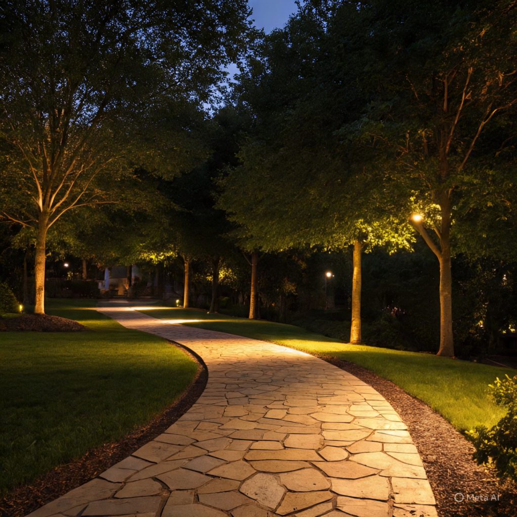 Outdoor lighting design for residential spaces