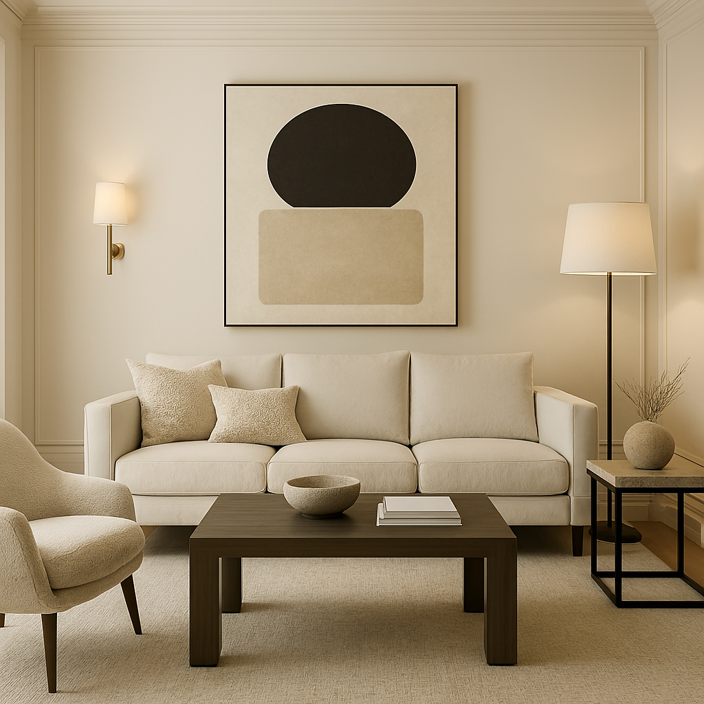 Elegant living space demonstrating structured modern-interior-styling-guide with balanced home-decor-layout