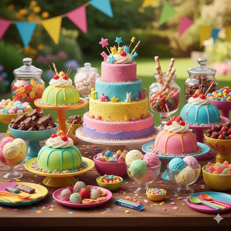 Beautiful Cakes, Chocolate Items & Colorful Ice Creams