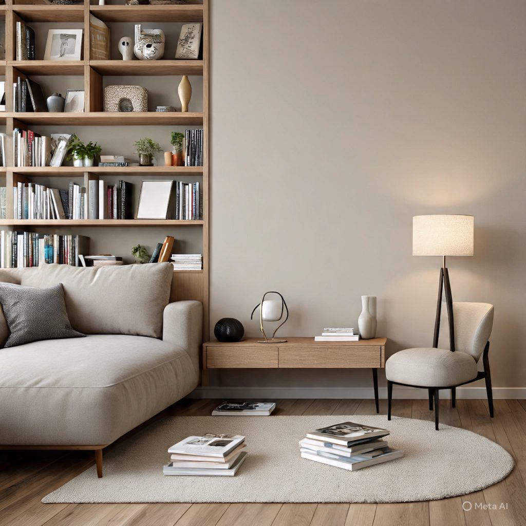 Example of styling mistakes versus balanced design in modern-interior-styling-guide