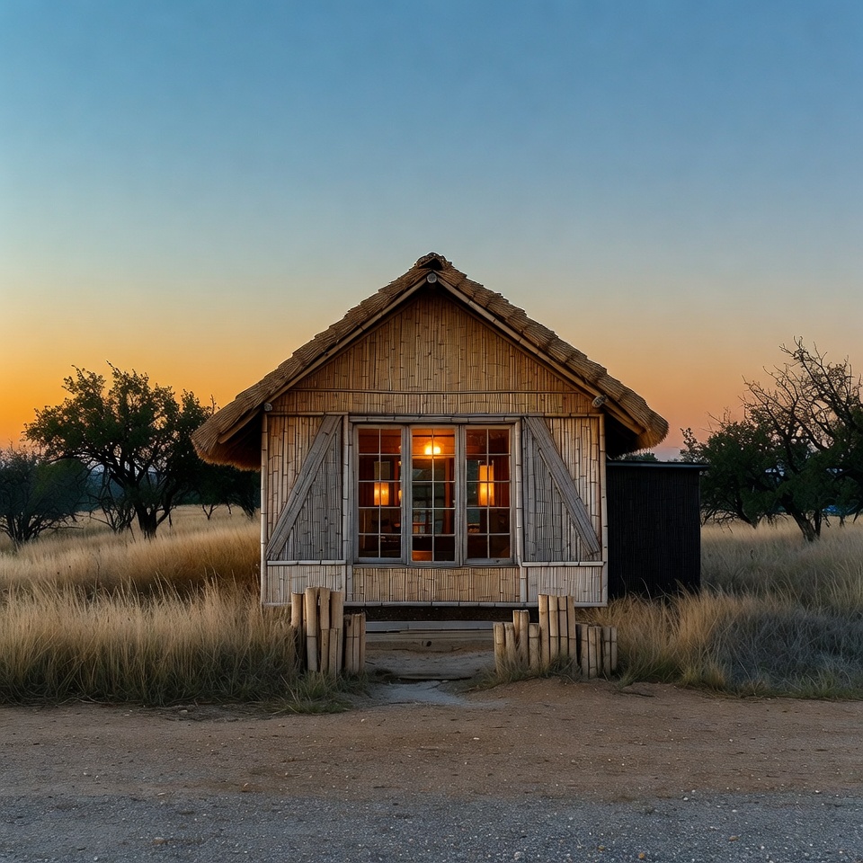 Luxury bamboo ranch houses combining comfort and sustainability