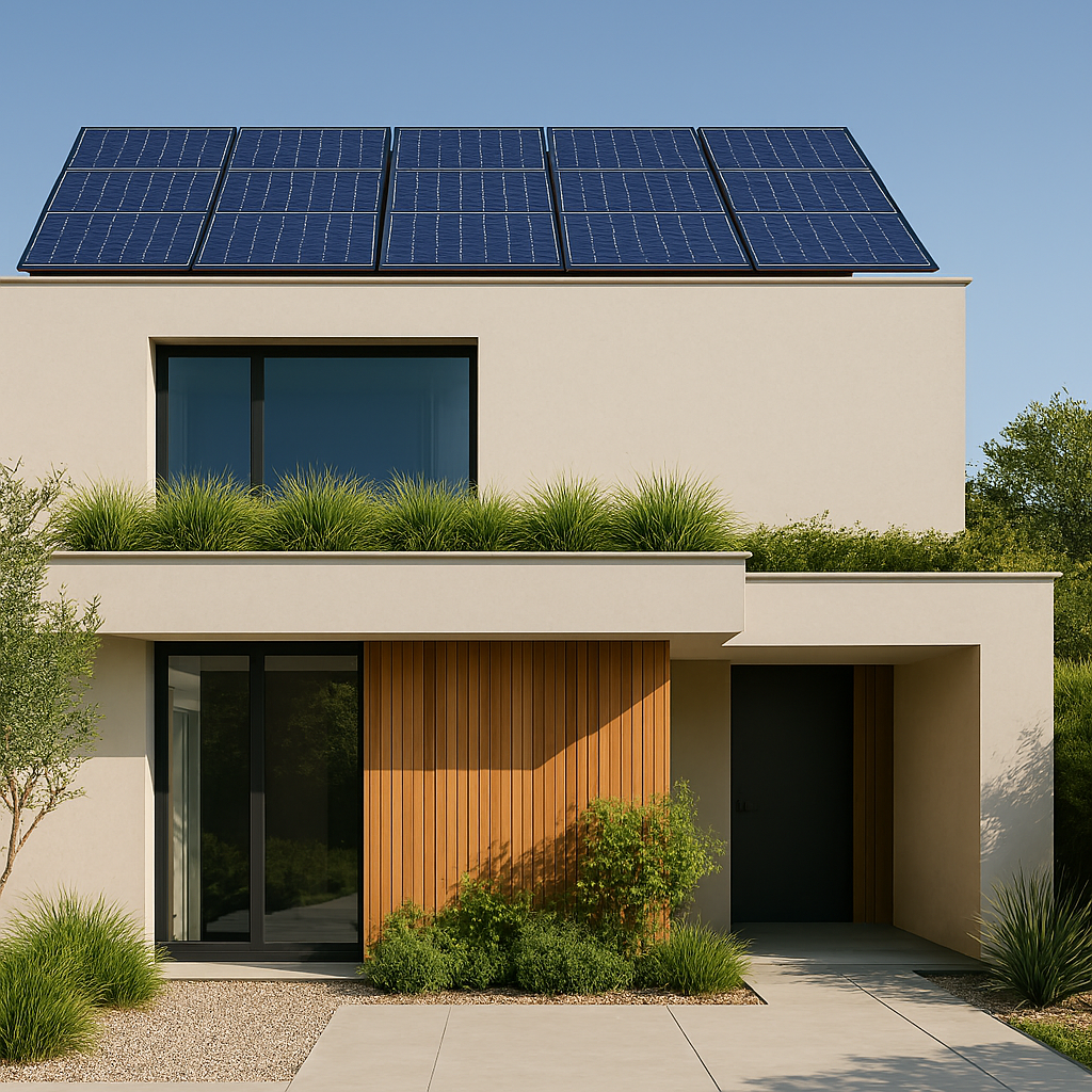 Sustainable elements used in modern house design