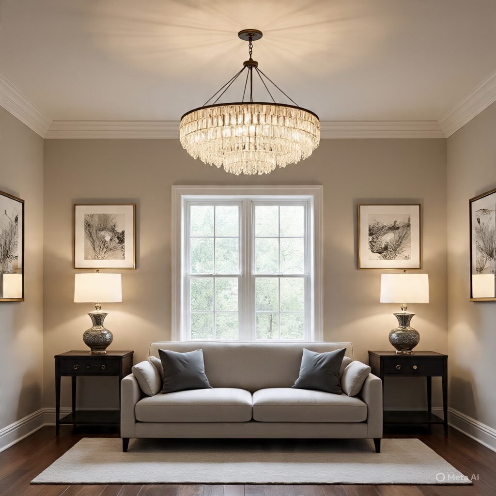 Symmetrical visual-balance-design example in modern-interior-styling-guide home-decor-layout