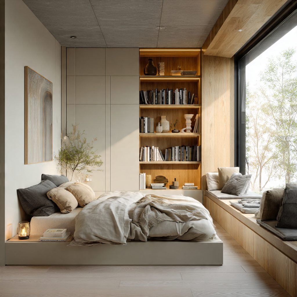 modern small house design compact bedroom ideas