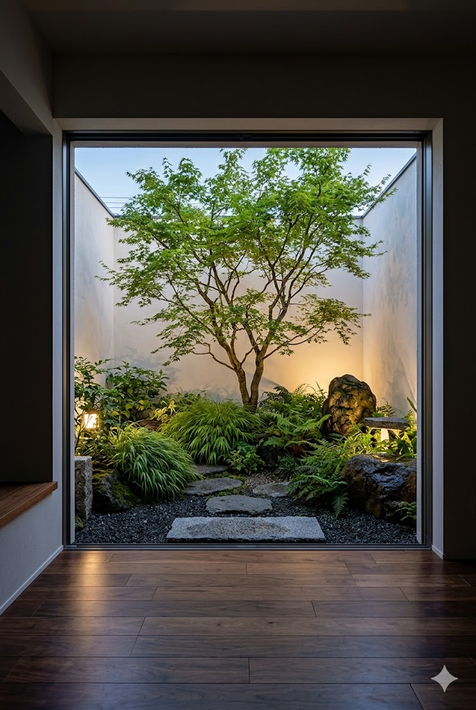 Stockholm inspired Japandi garden 