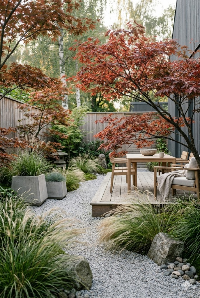 Stockholm Inspired Japandi Garden: Create a Calm Nordic-Japanese Outdoor Retreat